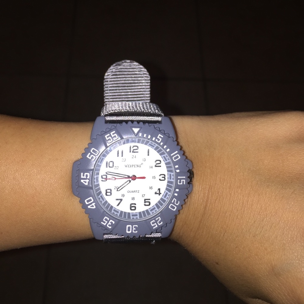 COPY - Gray Canvas Strap Military Sport Quartz Watch